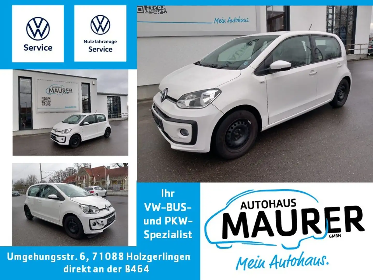 Volkswagen up! Move Up 1,0 Klimaanlage Sitzheizung Alb - 1