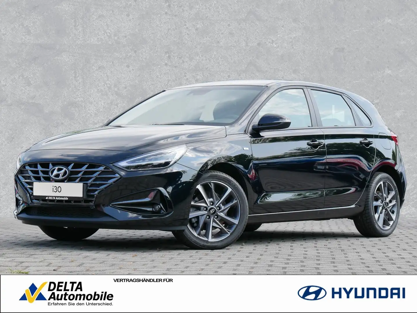 Hyundai i30 1.0 TGDI 48V Trend Navi Voll-LED Carplay Чёрный - 1