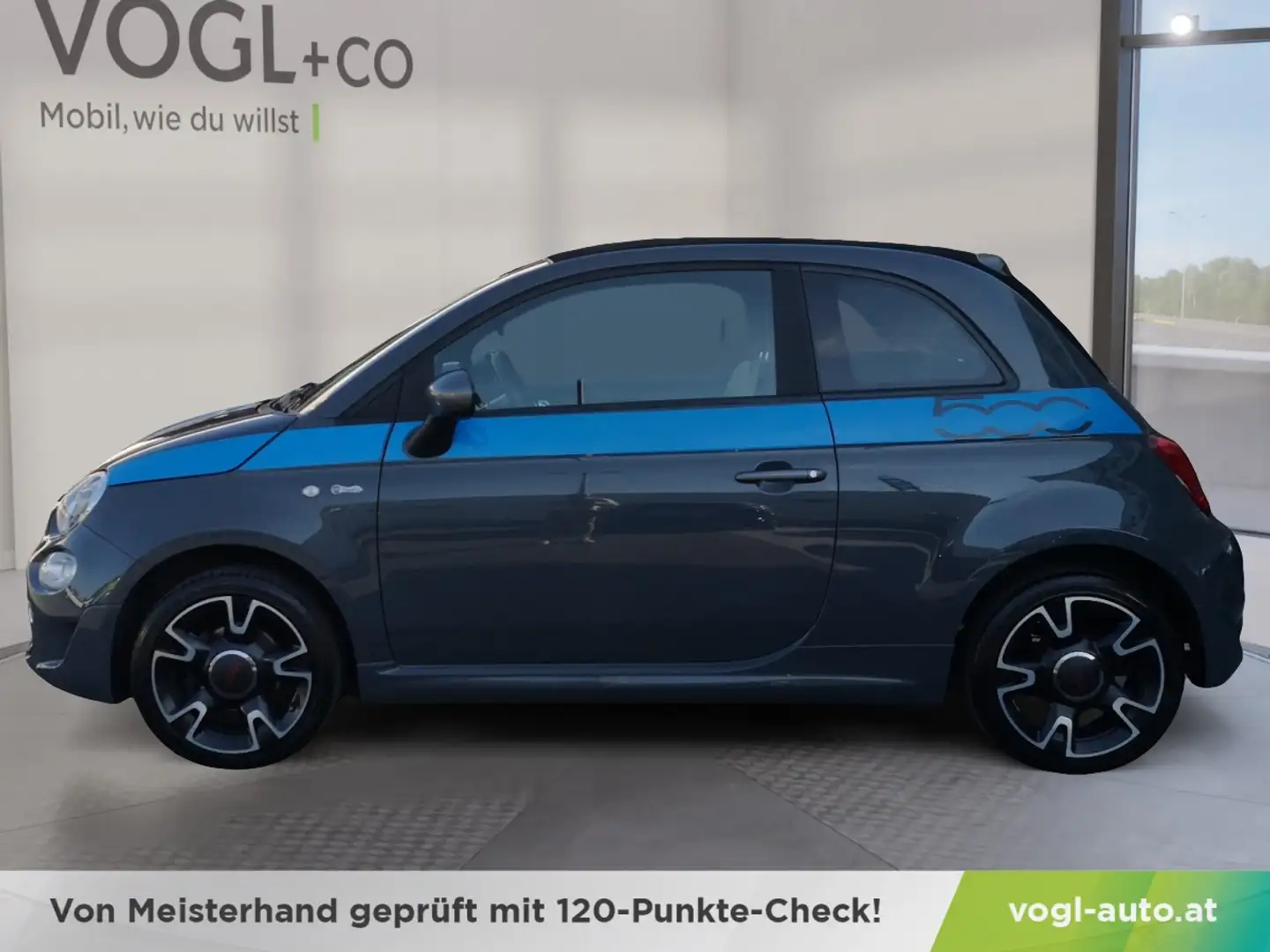 Fiat 500C 1,2 Fire 70 500S Dualogic Aut. Grau - 2