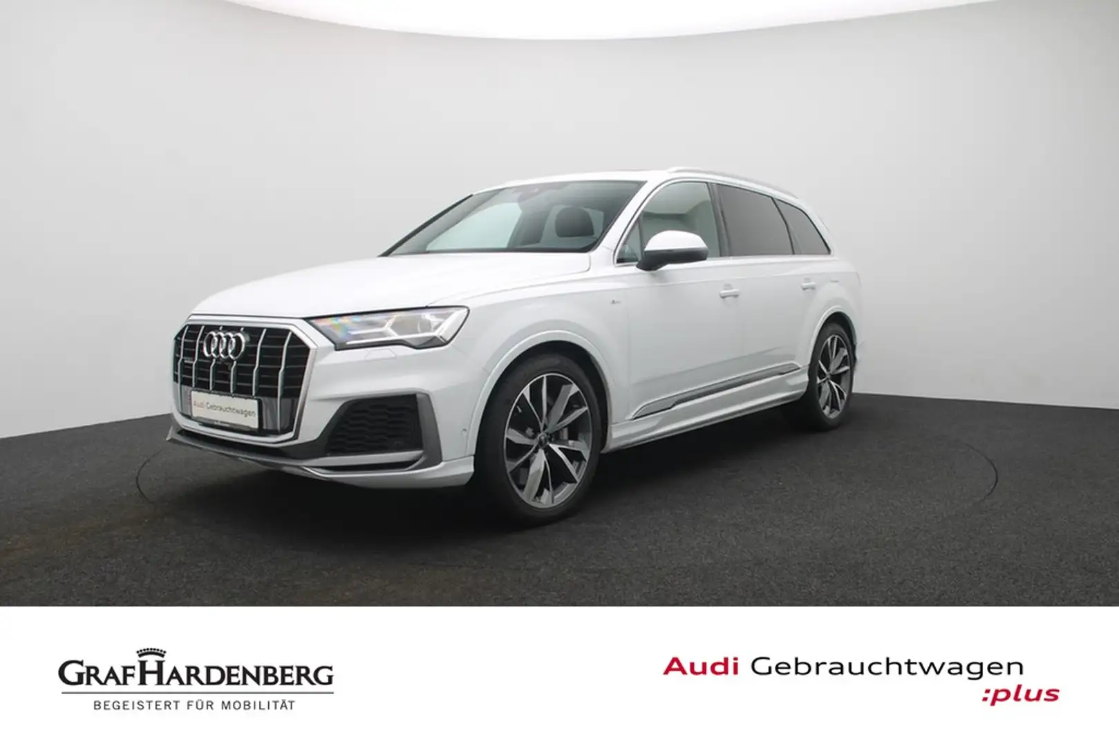 Audi Q7 55 TFSI e quattro S line Matrix Navi Pano Blanc - 1