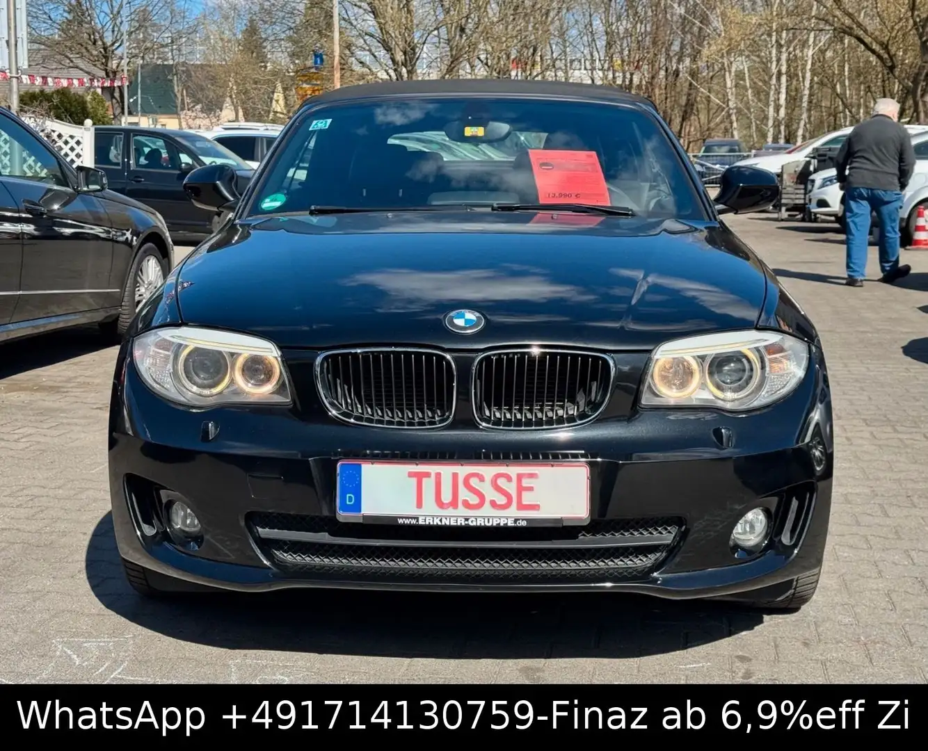 BMW 118 CABRIO SPORT-KLIMA-NAVI-LEDER-XENON-PDC-TEMP Schwarz - 2