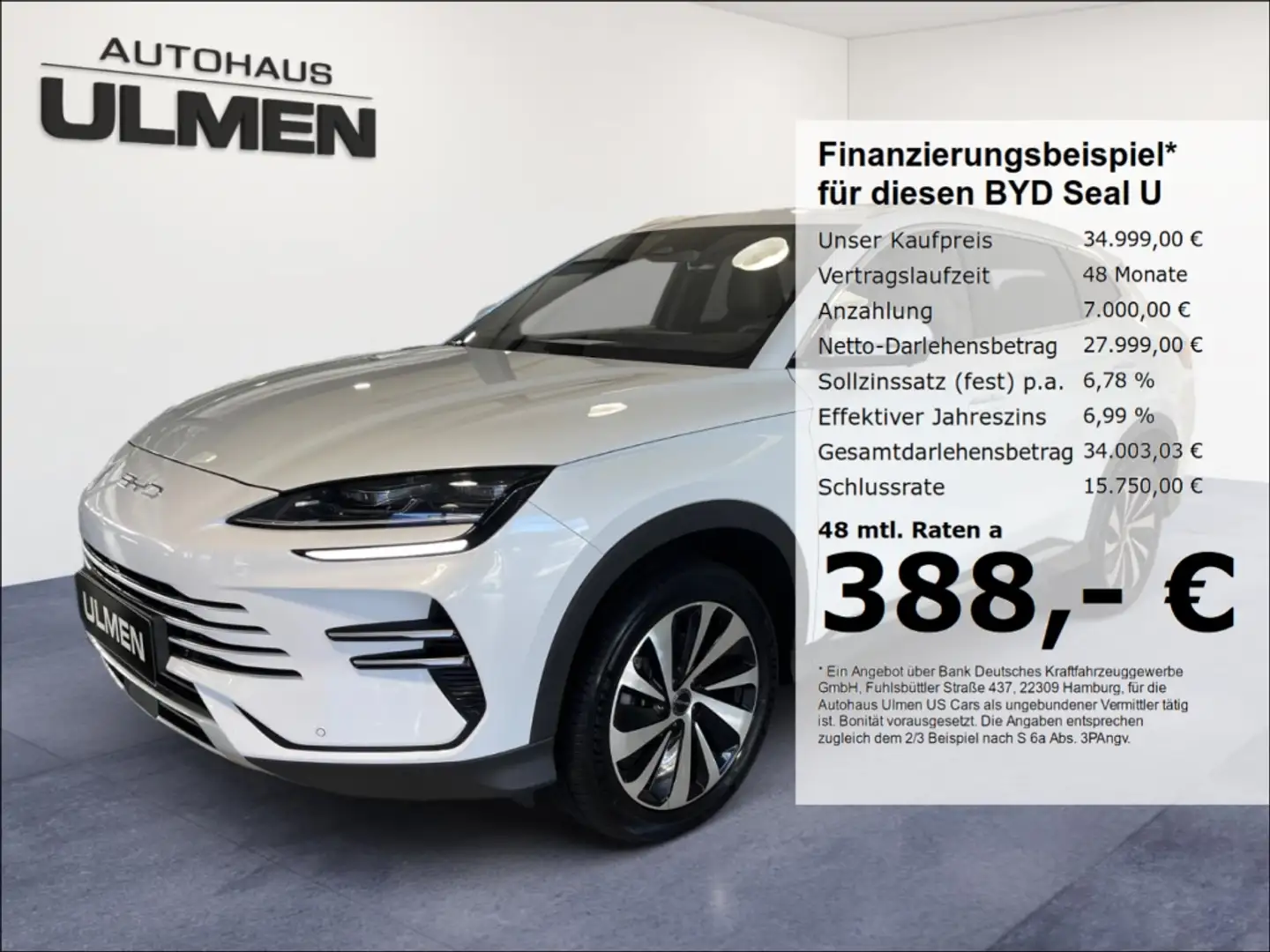 BYD Seal U DM-i Boost Leder Pano 360°Cam Voll Bianco - 1