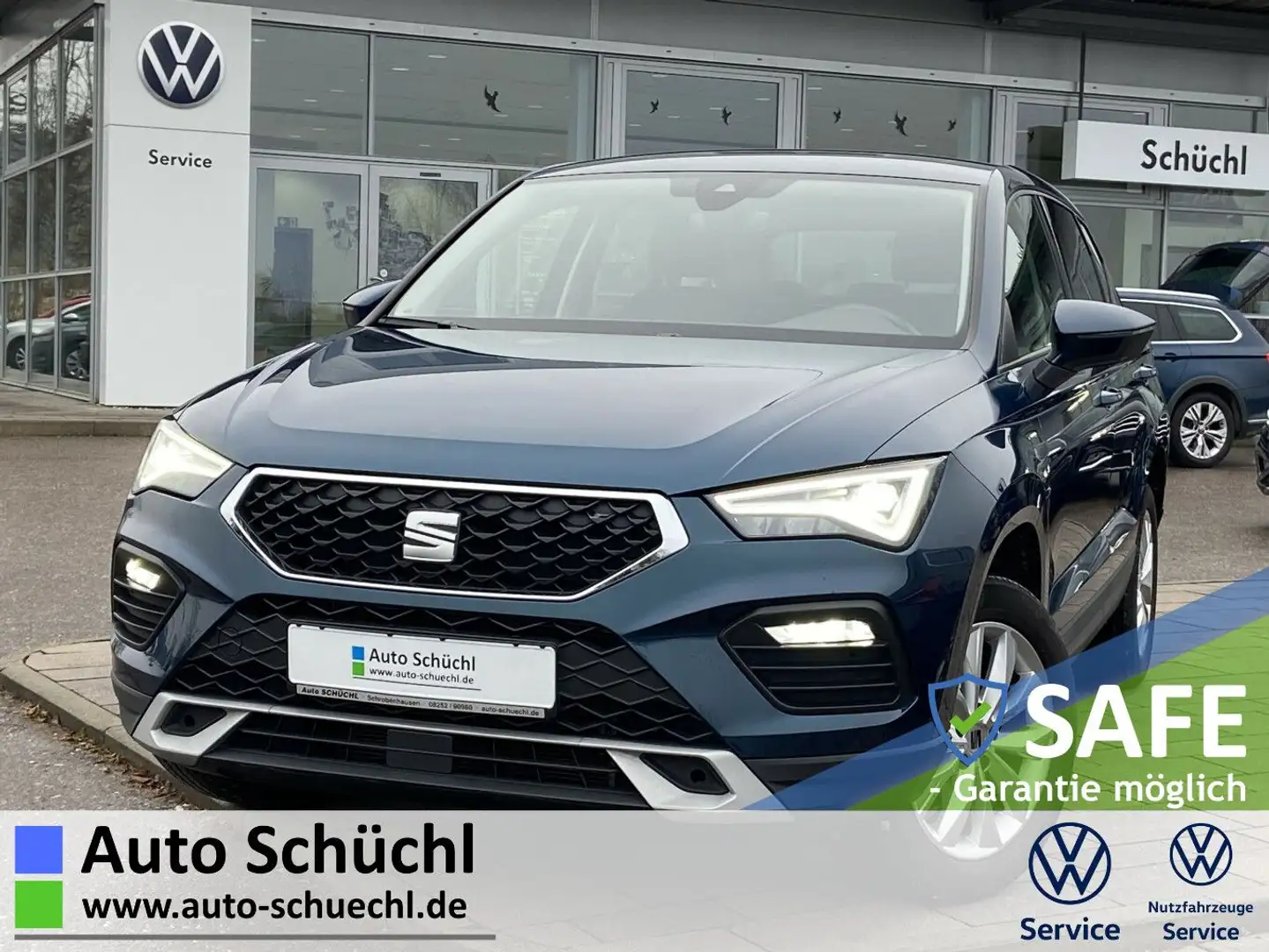 SEAT Ateca 1.5 TSI Style AHK+17"+EL.HECK+PAKET-L+NAVI Blau - 1