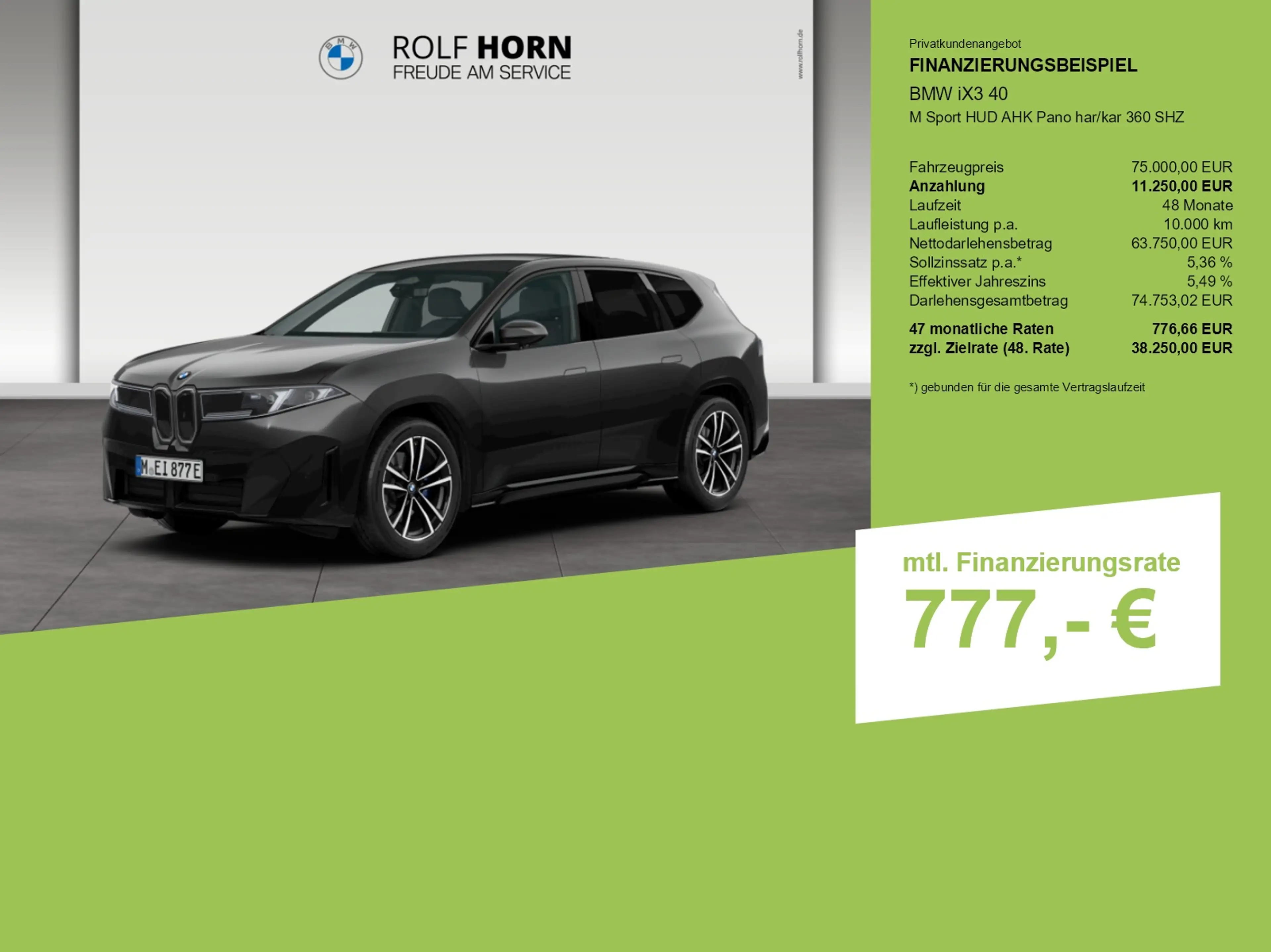 BMW iX3 40 M Sport HUD AHK Pano har/kar 360 SHZ — photo 3