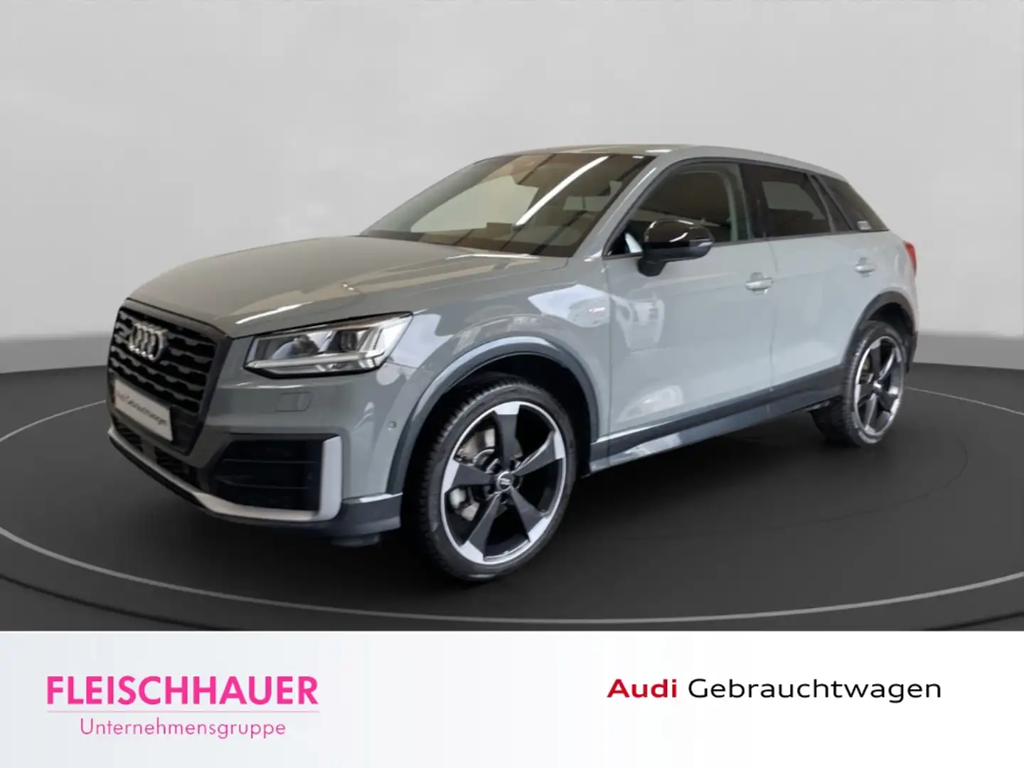 Audi Q2 2.0 TFSI quattro S-line DSG AHK-abnehmbar Navi Led Grau - 1