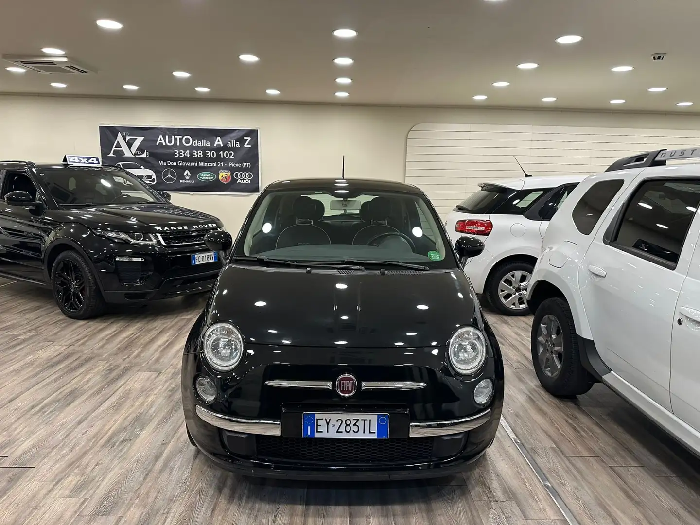 Fiat 500 500 1.2 Lounge Noir - 1