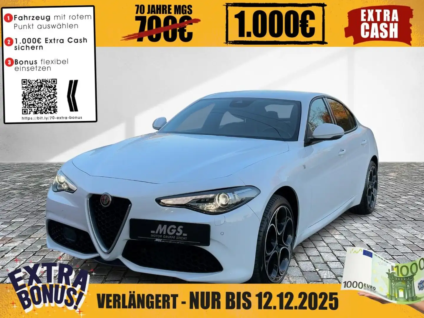 Alfa Romeo Giulia Ti Q4 2.0 Turbo KAT ANDROID #NAVI Weiß - 1
