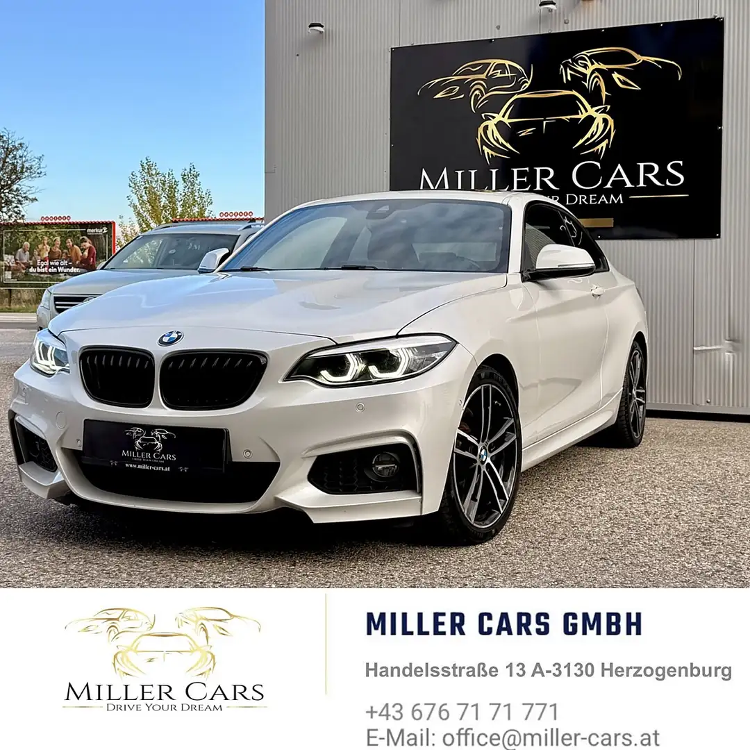 BMW 218 d M Sport Weiß - 2