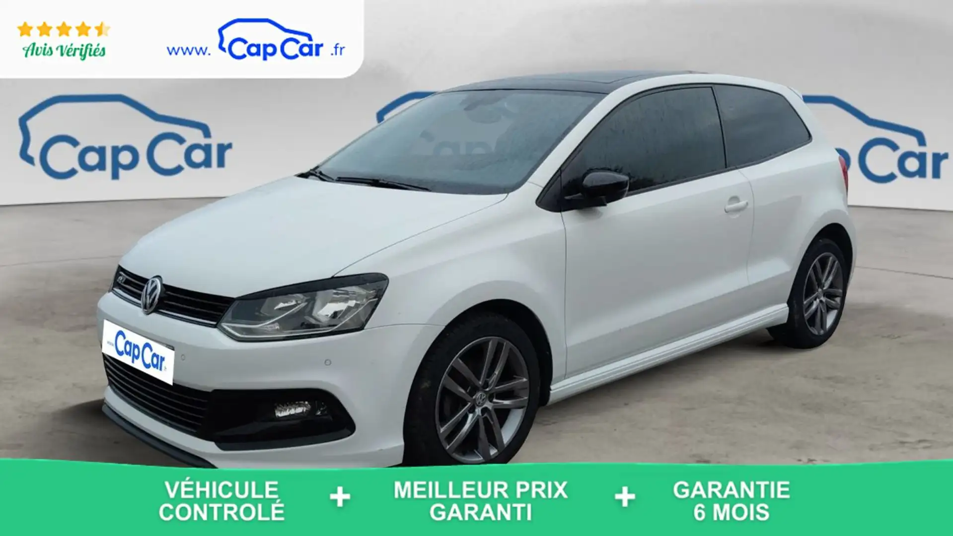 Volkswagen Polo V 1.4 TDI 90 R-Line Blanc - 1