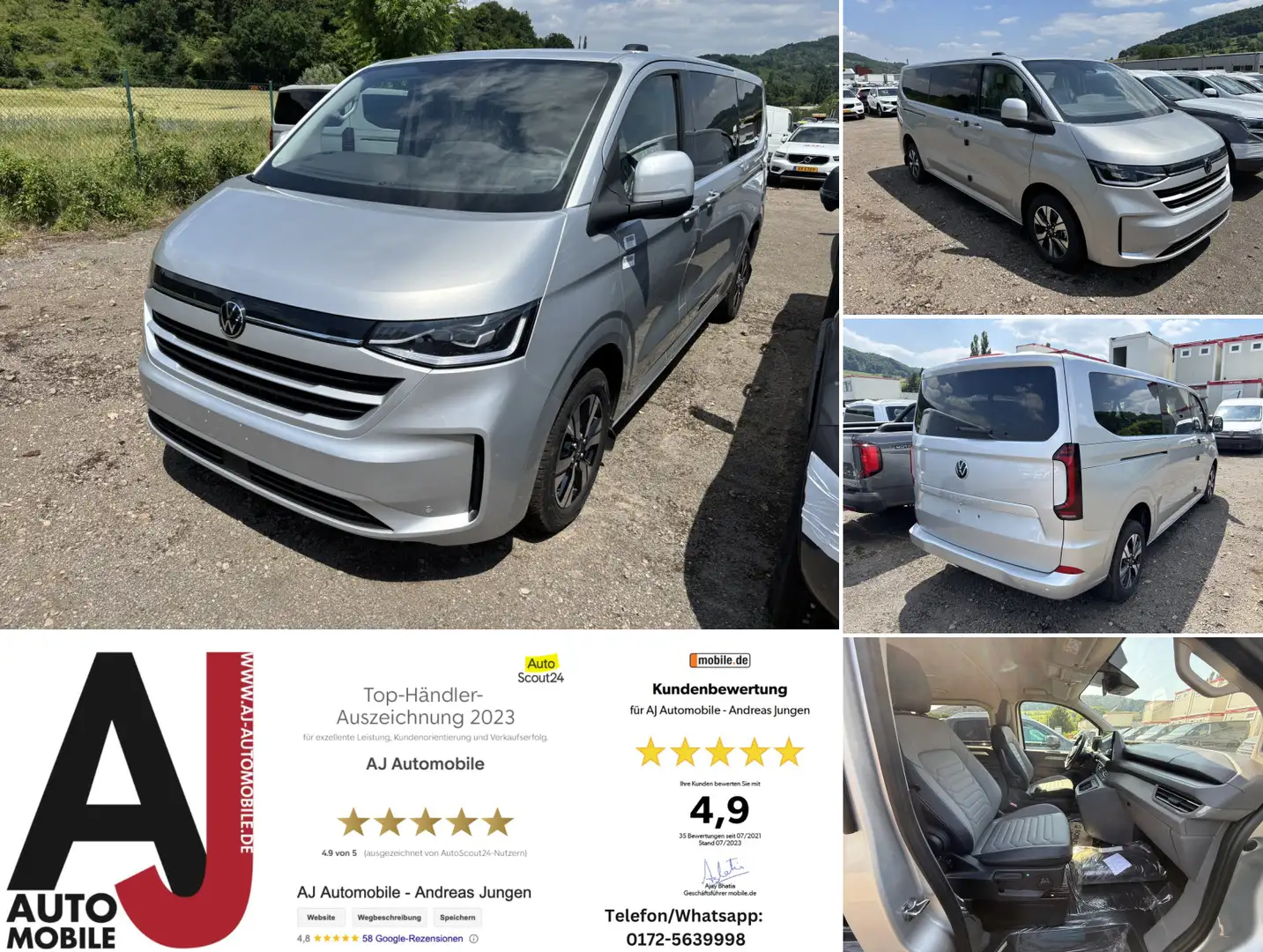Volkswagen T7 Caravelle Style LR AHK/STHZ/aufLager Grau - 1