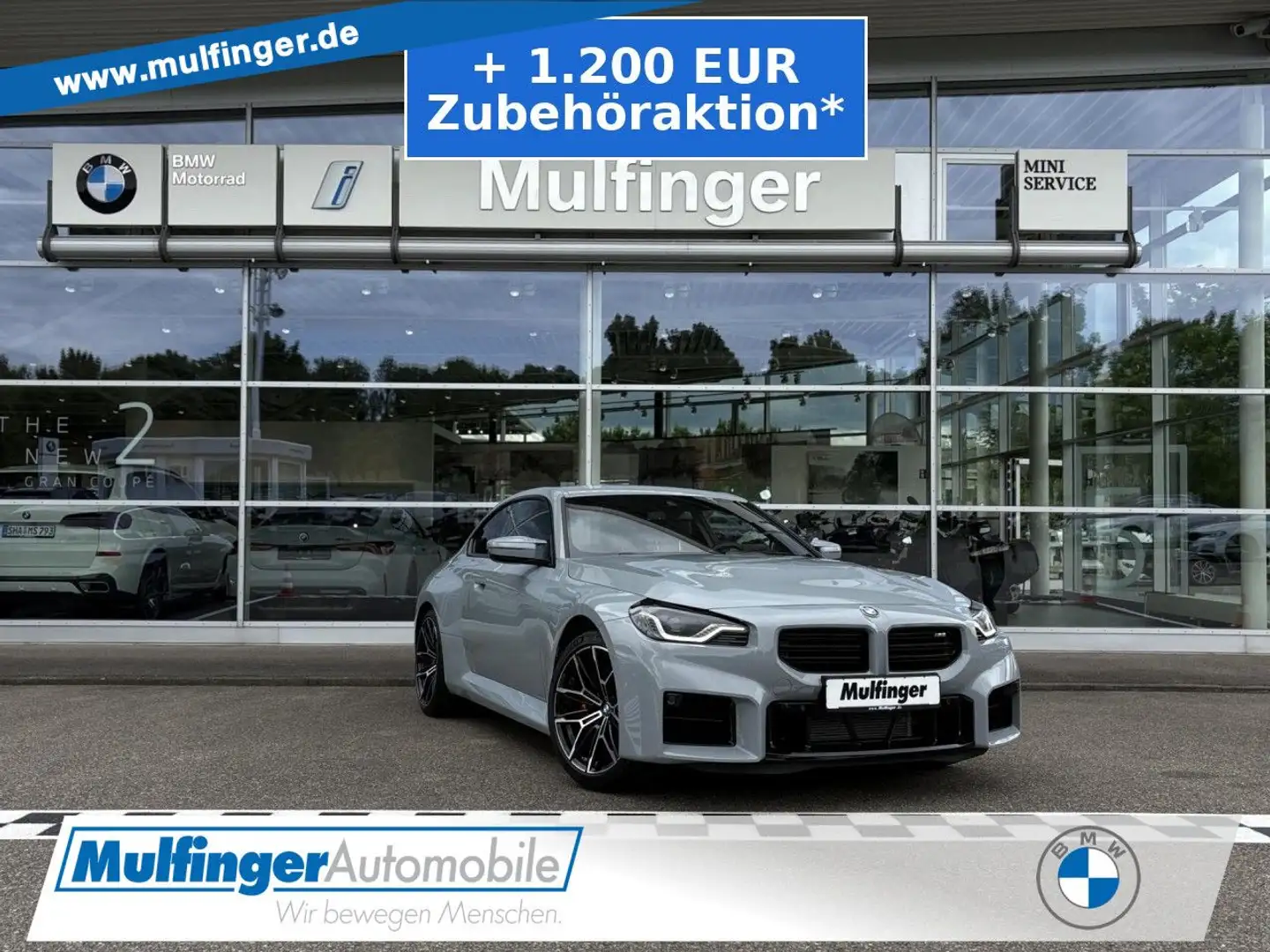 BMW M2 Coupe LiveProf HUD Kamera HiFi Driv/Park-Ass Grigio - 1