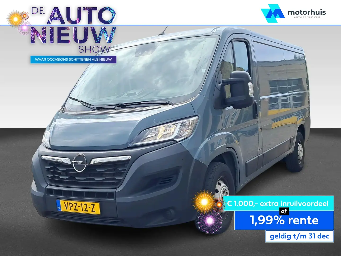 Opel Movano GB 2.2 Diesel 140pk L2H1 Zwaar 3.5T Edition / Navi Grijs - 1
