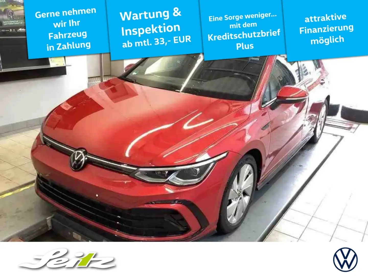 Volkswagen Golf VIII 1.5 TSI R-Line *AHK*PANO*LED*KAMERA* Rouge - 1