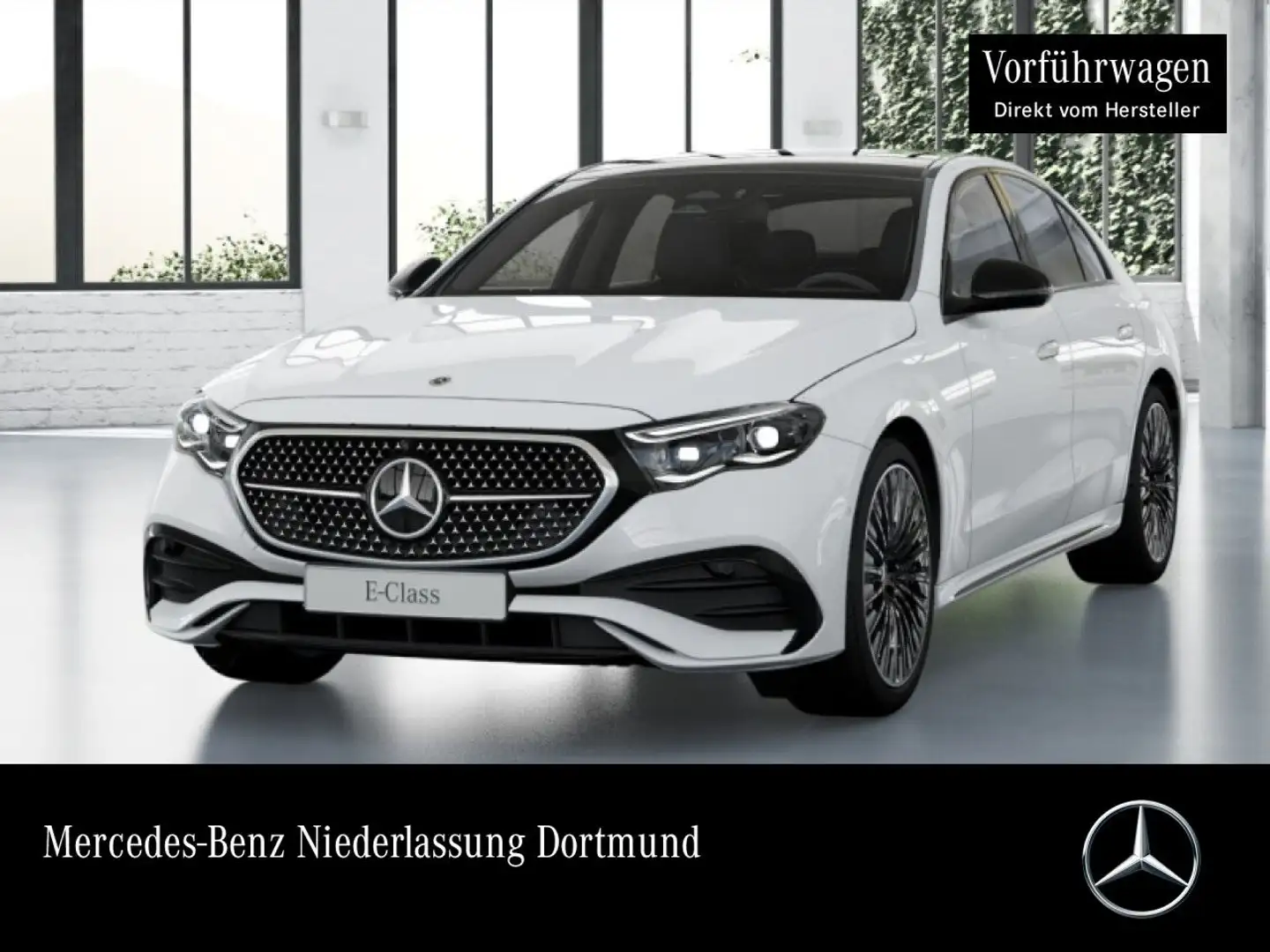 Mercedes-Benz E 200 AMG Sportpaket Night AMG 20" Pano-Dach PTS Weiß - 1