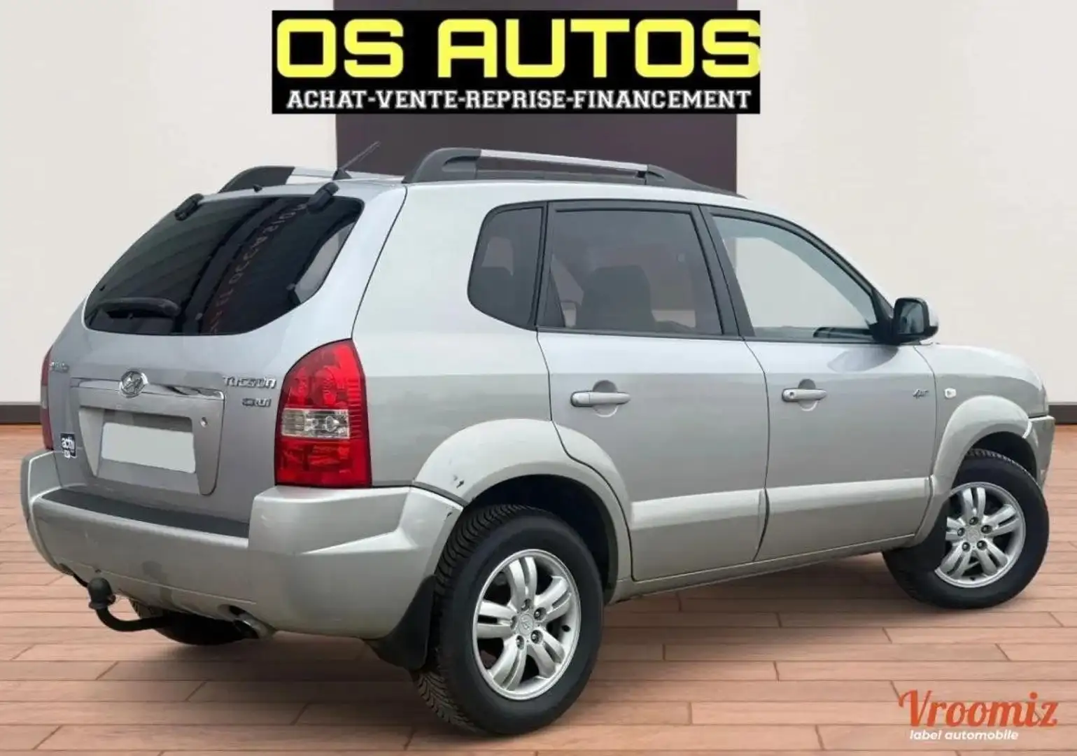 Hyundai TUCSON 4x4 - 2.0 CRDI 140ch (9 cv) 16V Turbo FAP - BVM6 - 5 Portes - Gris clair - 2006 Grau - 2