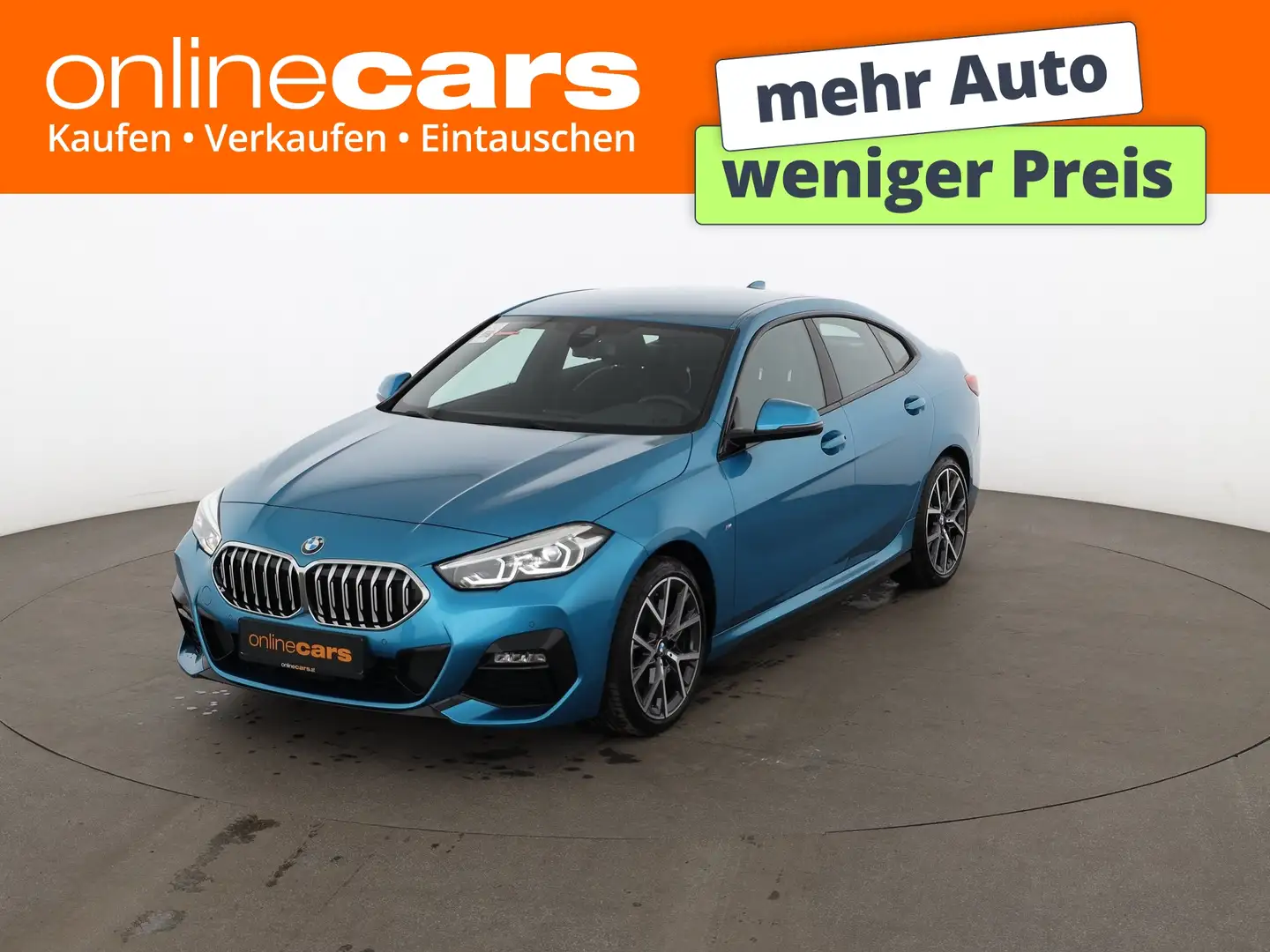BMW 218 i Gran Coupe M-Sport Aut LED AHK RADAR LEDER Blau - 1