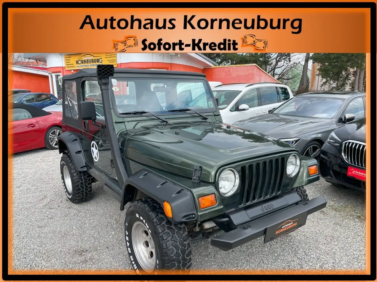 Jeep Wrangler 4,0L Sport*Soft Top*AUT*DIFF-Sperren*AHV**Klima* Grün - 1