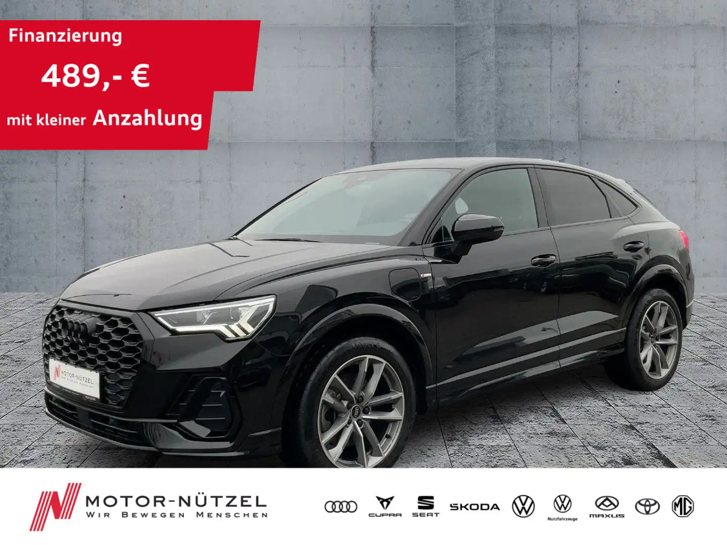Audi Q3 45 TFSI e S-LINE LED+NAVI+RFK+AHK Schwarz - 1