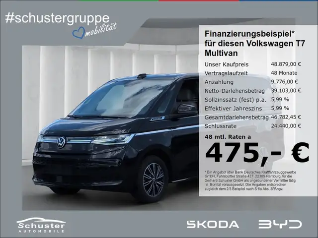 Volkswagen T7 Multivan lang Style TDI*AHK HeadUp ACC Leder