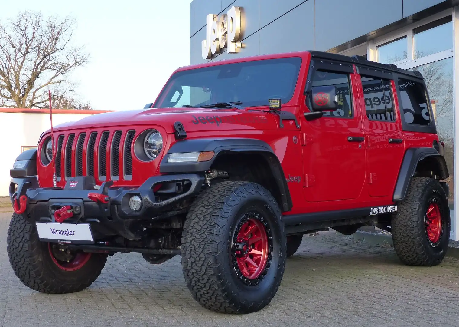 Jeep Wrangler Unlimited Rubicon Div. Umbauten Rot - 1