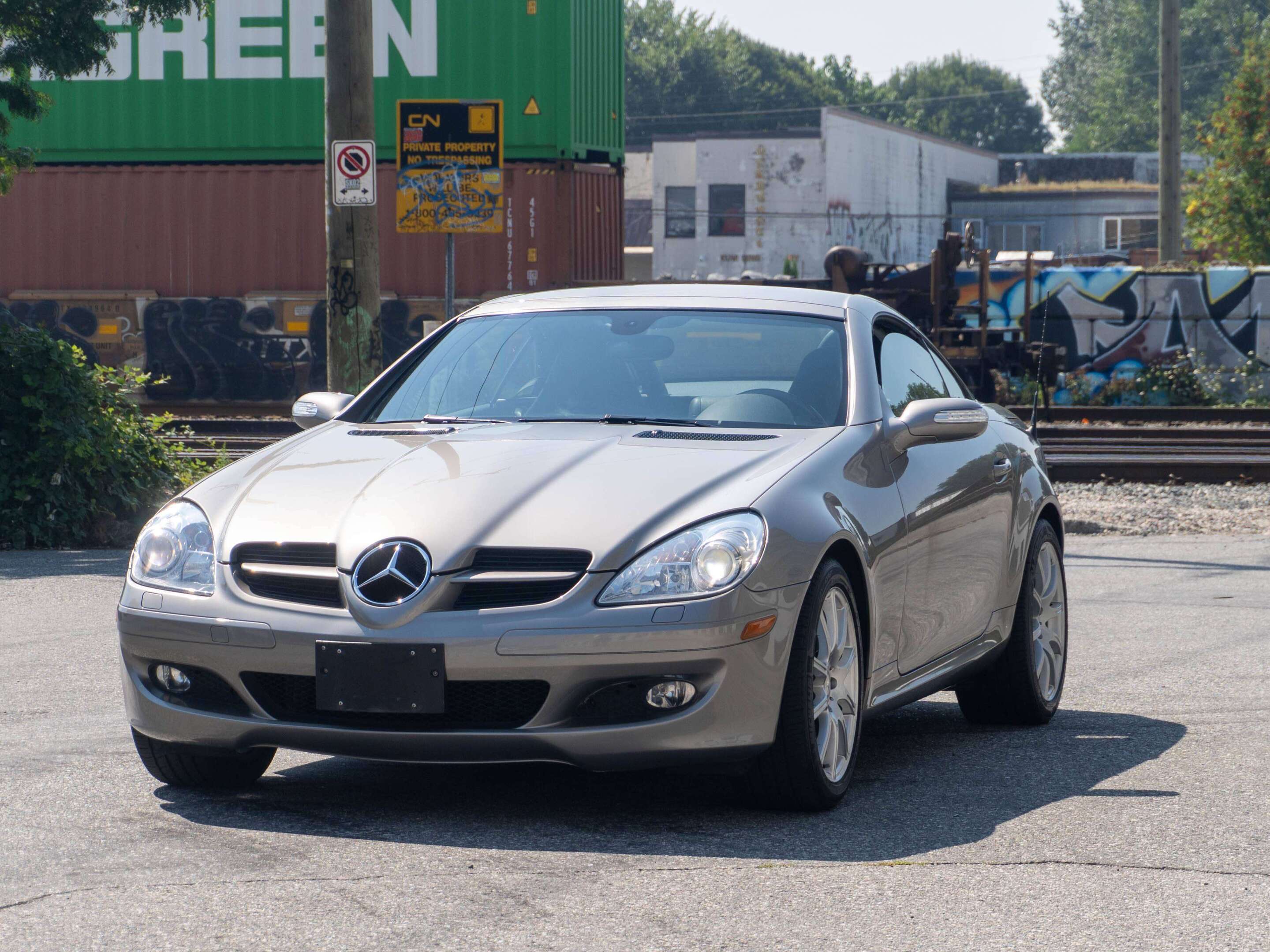 Gray 2008 Mercedes-Benz SLK Convertible Rear-Wheel Drive Automatic