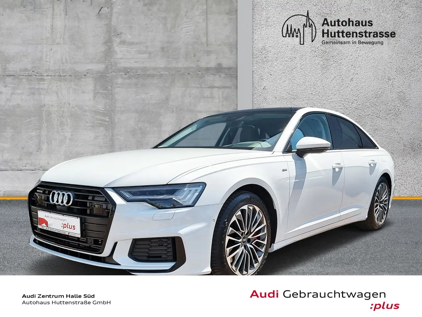 Audi A6 Limousine 2.0 TFSI e S LINE MATRIX HuD B&O PANO Weiß - 1