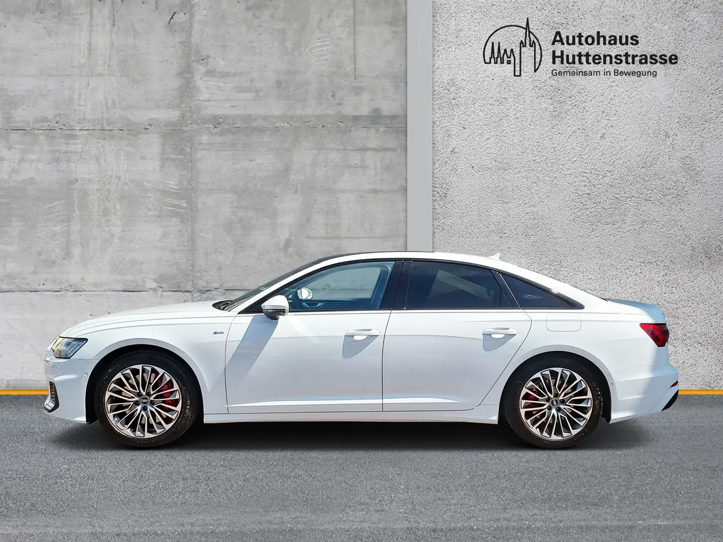 Audi A6 Limousine 2.0 TFSI e S LINE MATRIX HuD B&O PANO Weiß - 2