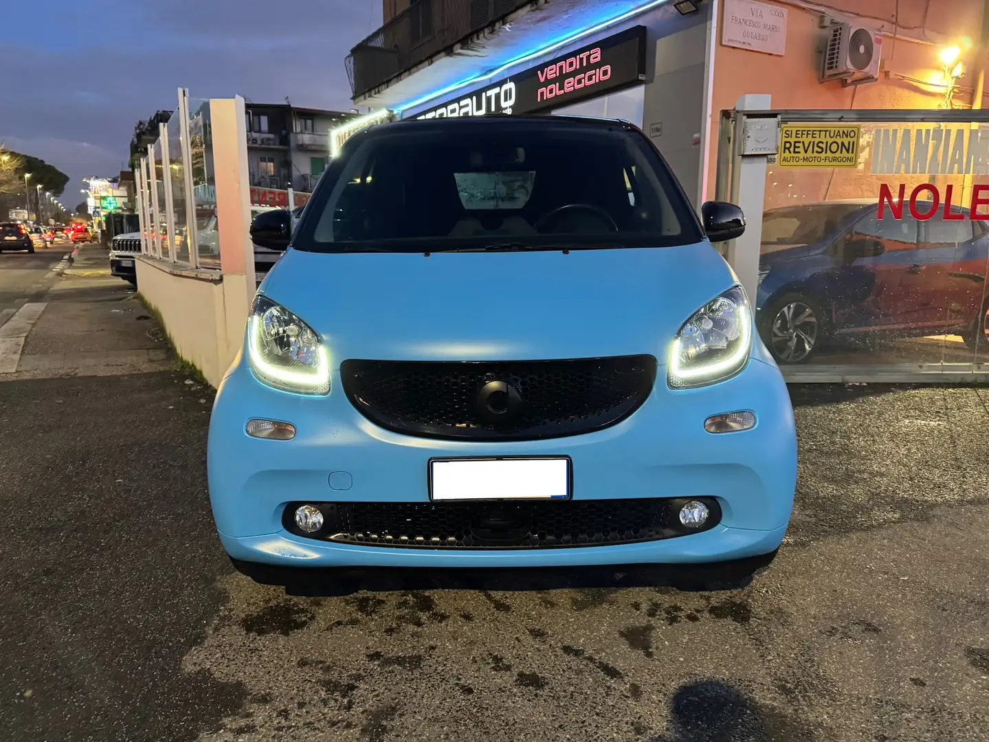 smart forTwo PREZZO REALE 2019 Cabrio Passion 90cv twinamic Blau - 2