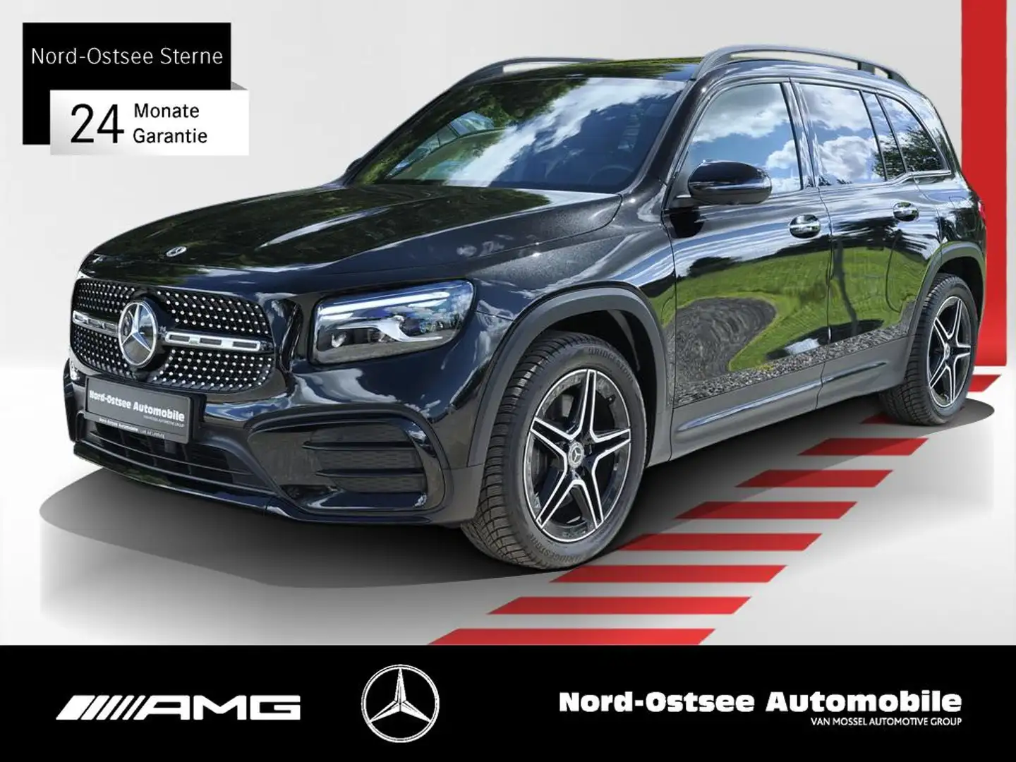 Mercedes-Benz GLB 220 d 4M AMG AHK MULTIBEAM NIGHT Schwarz - 1