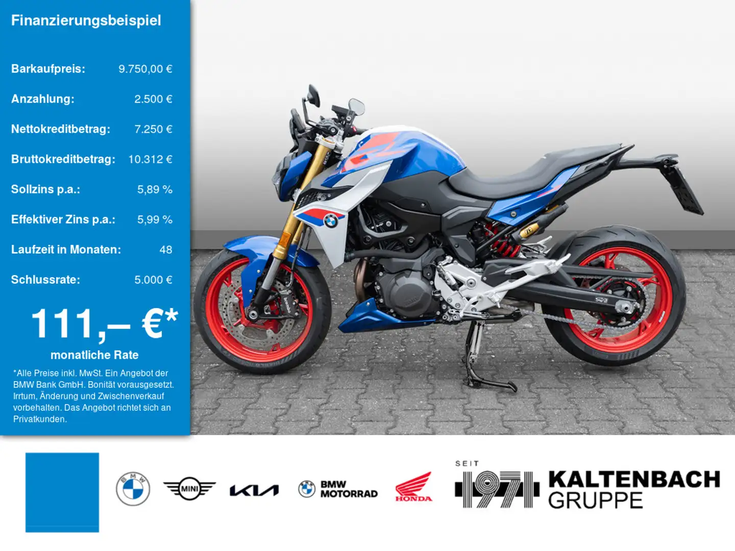 BMW F 900 R Sport KOMFORT-P. DYNAMIC-P. Modrá - 1