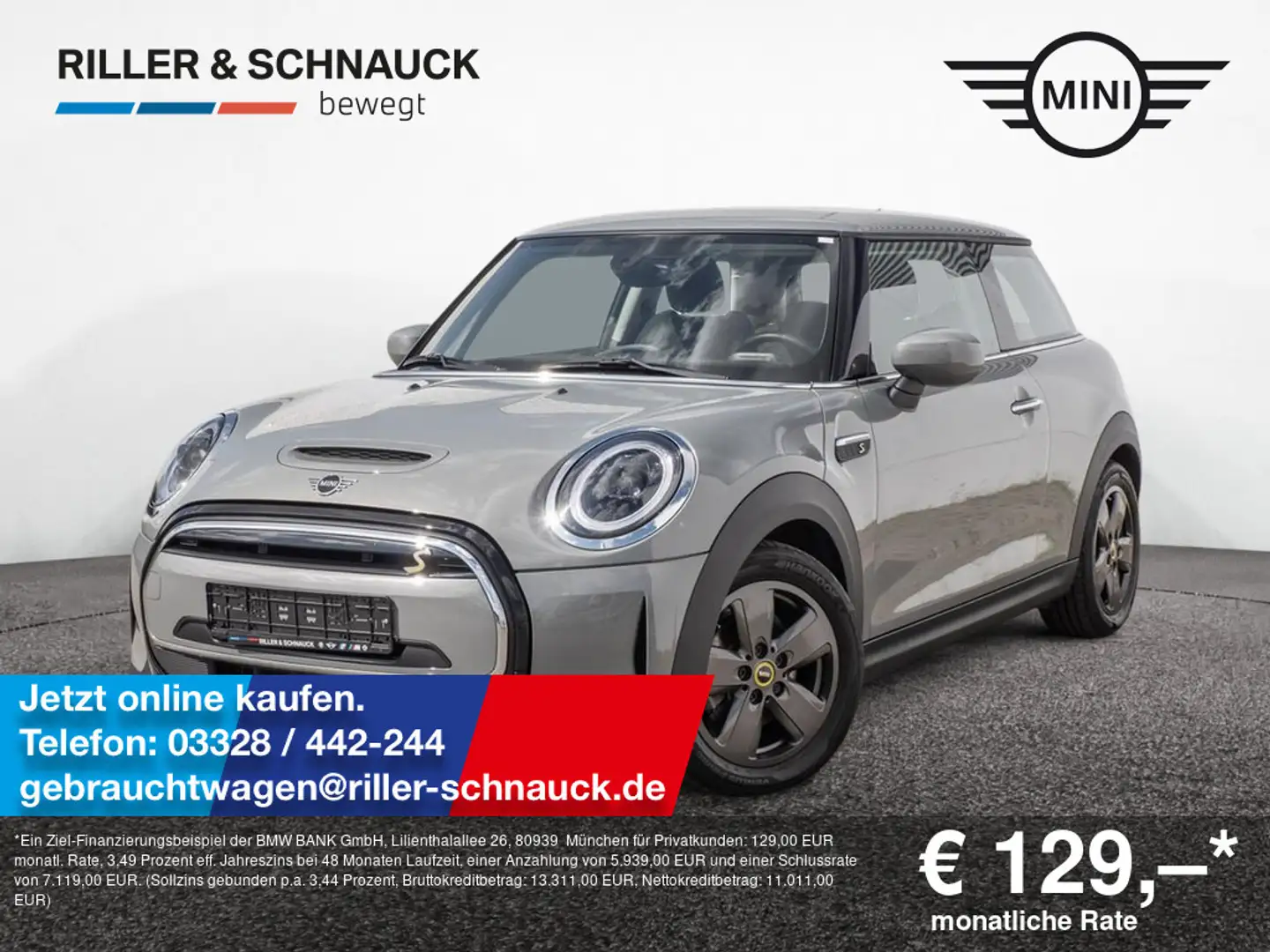 MINI Cooper SE Essential Trim LED+SITZHZG+KLIMAAUT Grigio - 1