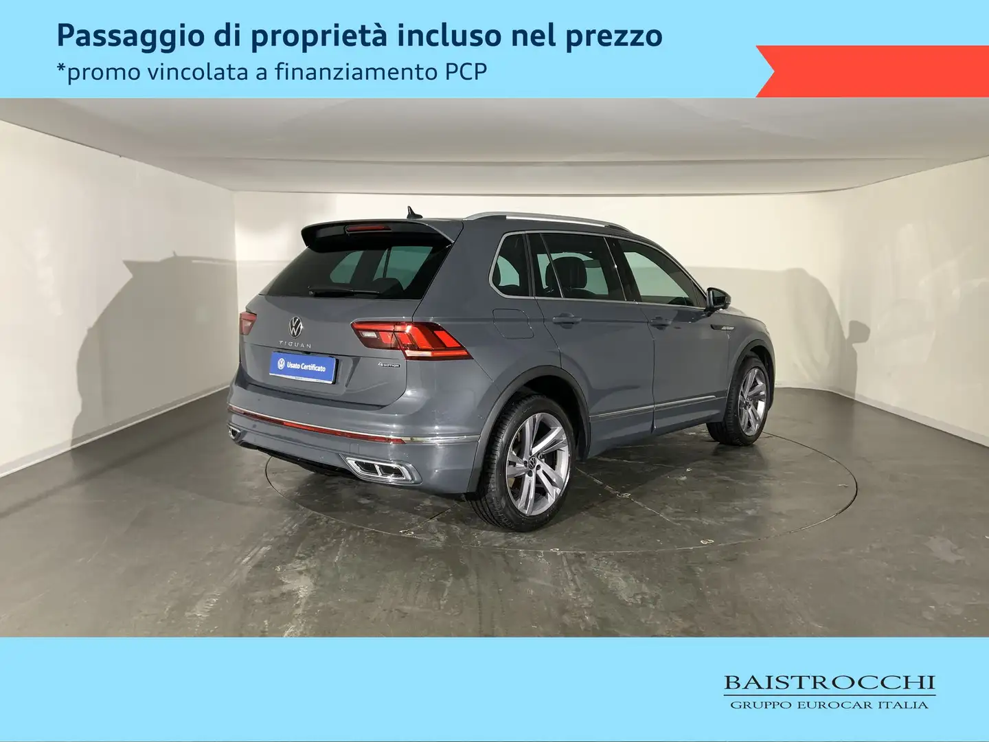 Volkswagen Tiguan 2.0 tdi r-line 4motion 200cv dsg Grigio - 2