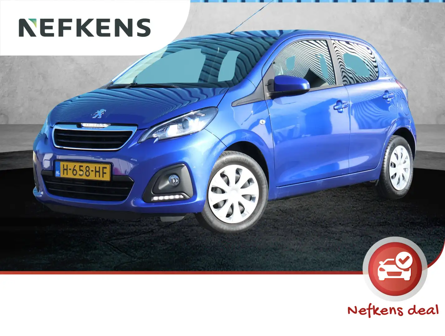 Peugeot 108 1.0 e-VTi Active | Airco | Bluetooth | NL auto! | Blauw - 1