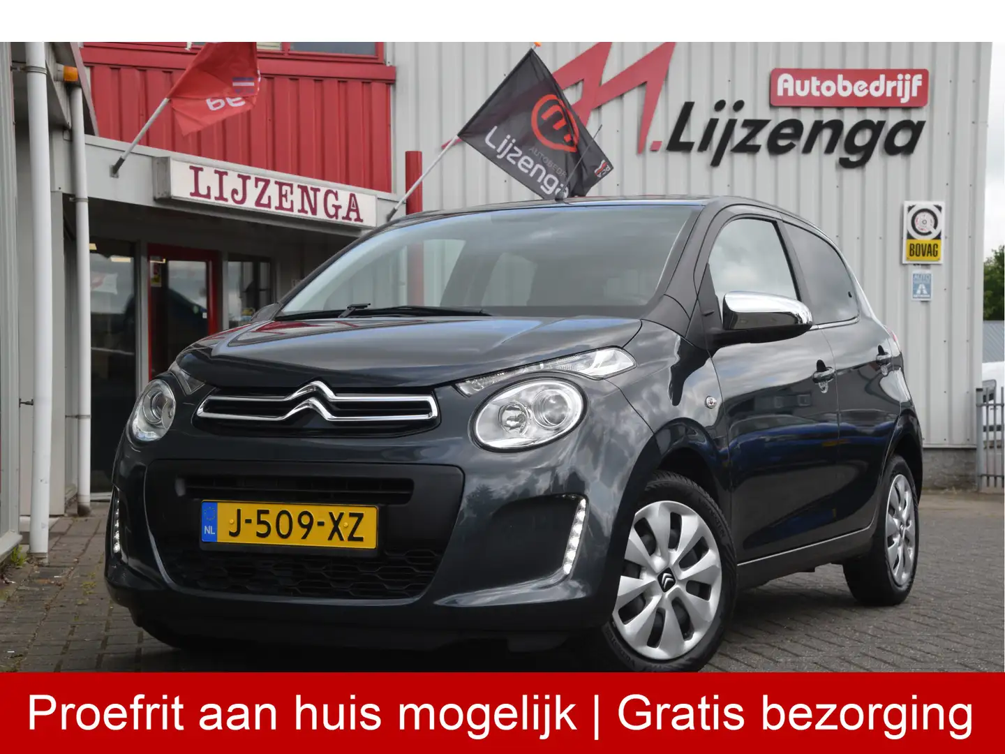 Citroen C1 1.0 VTi Feel Airco l DAB l Bluetooth l Elek. ramen Grijs - 1