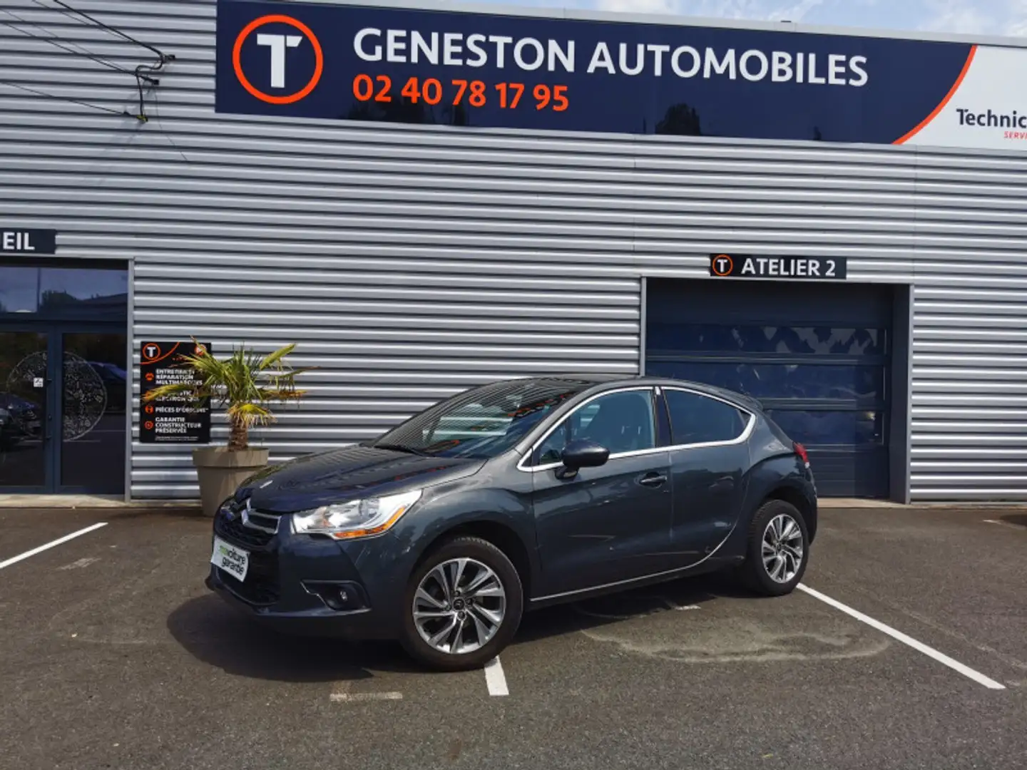 Citroen DS4 1.6 VTI 120CH SO CHIC Gris - 1