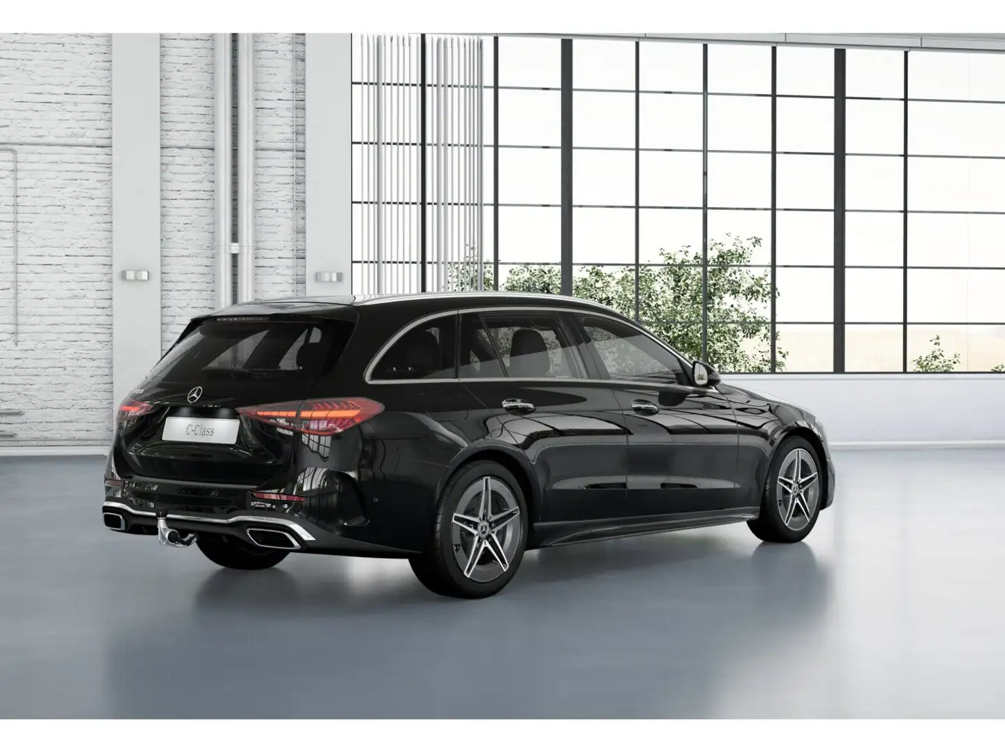 Mercedes-Benz C 300 T AMG+Distronic+Kamera+AHK+Ambiente+SHZ+ Schwarz - 2