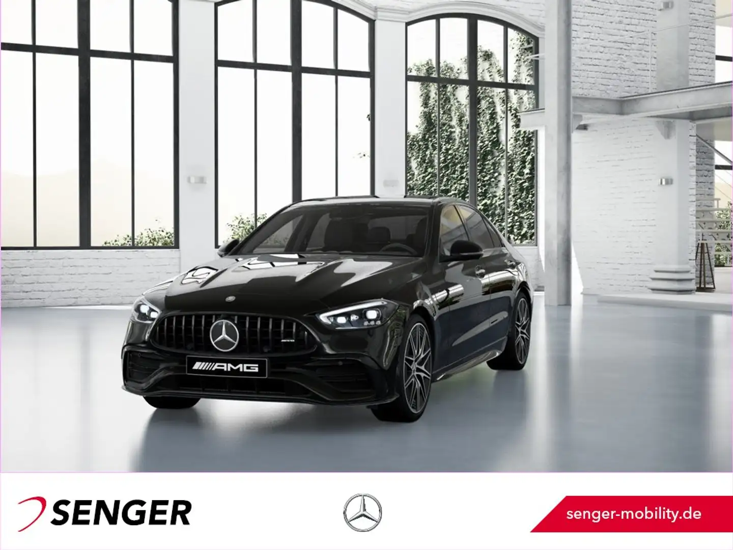 Mercedes-Benz C 43 AMG 4M DigitalLight HeadUp Pano Burmester Schwarz - 1