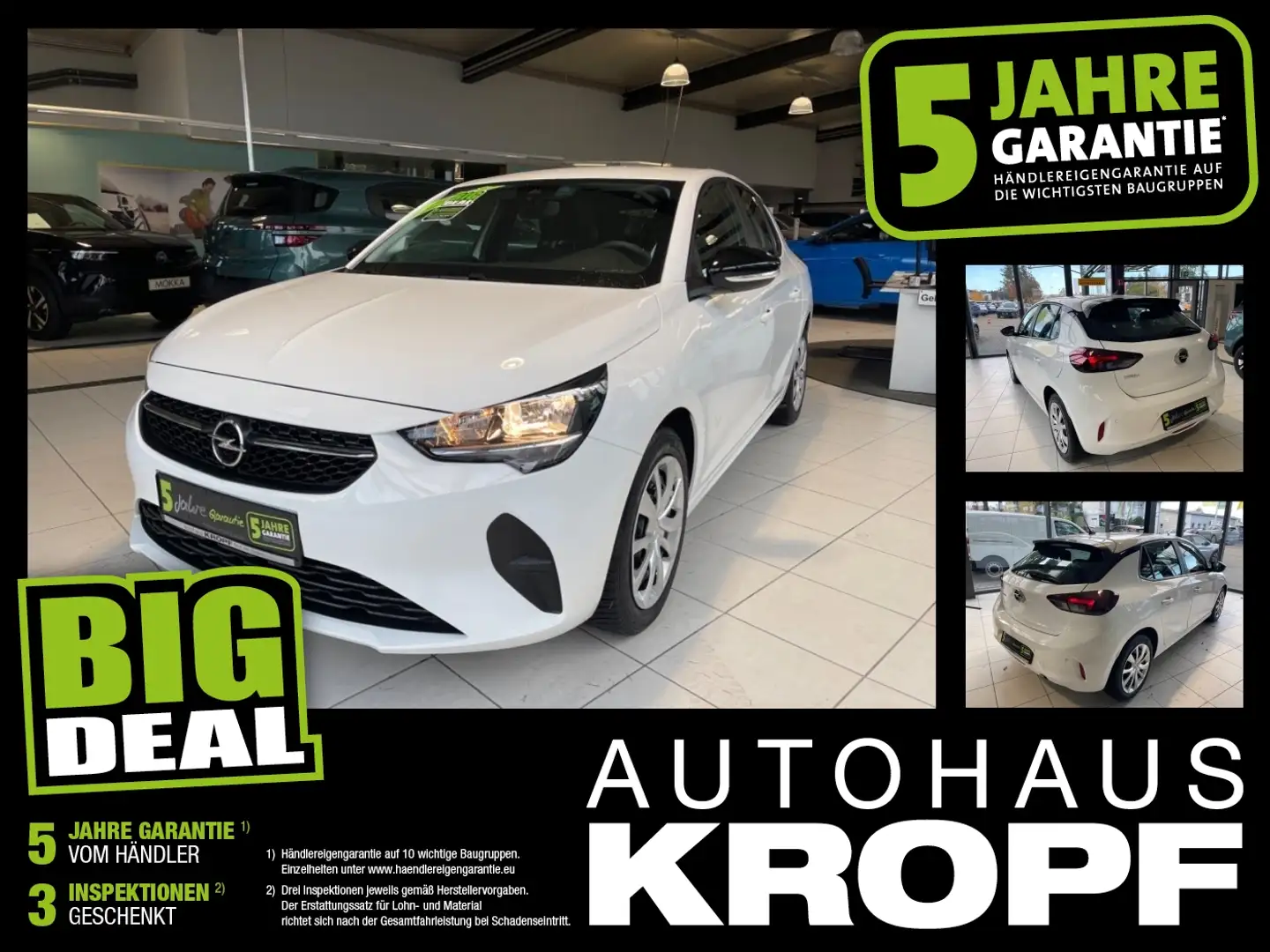 Opel Corsa F 1.2 Turbo Edition SHZ+PDC+SpurH Weiß - 1