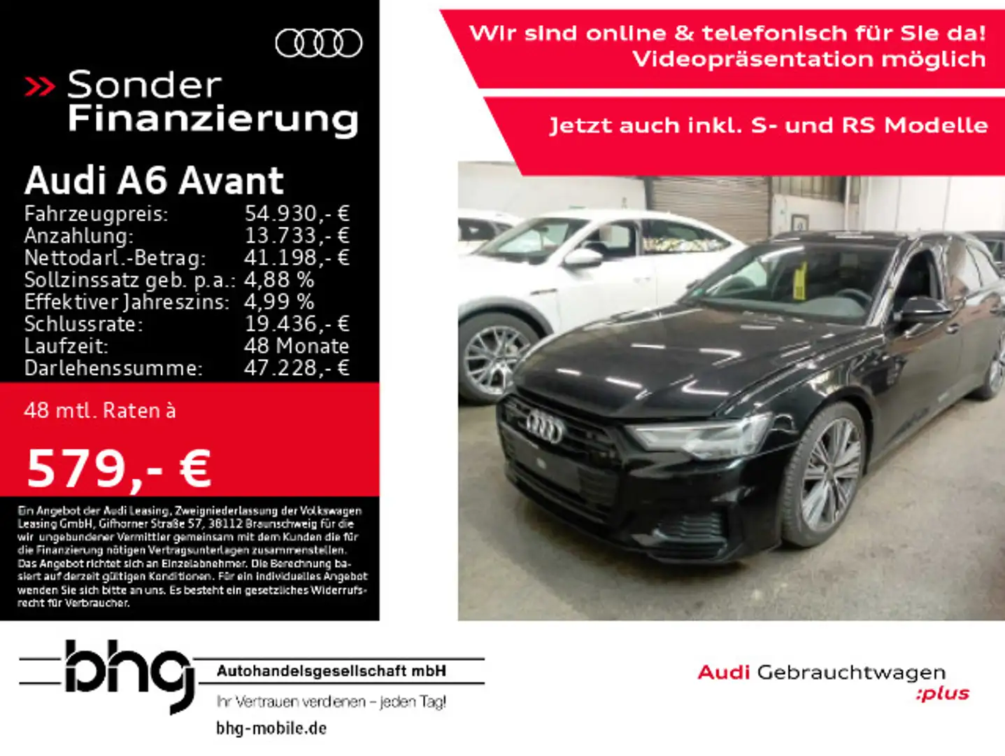 Audi A6 Sport 55 TFSI quattro Zwart - 1