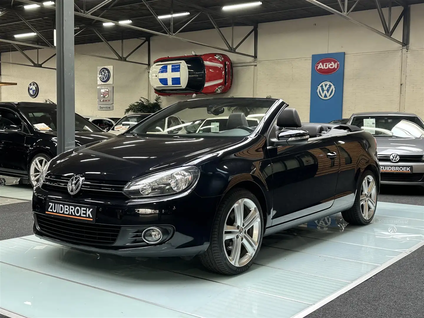 Volkswagen Golf Cabriolet TSI Exclusive PDC Clima Airco LEER 17" Black - 1