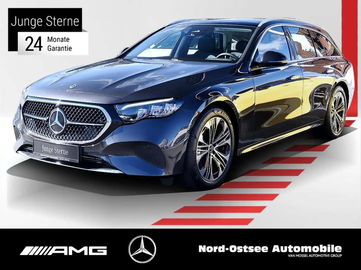 Mercedes-Benz E 220 d T Avantgarde Pano AHK 19" Distro Kamera Gris - 1