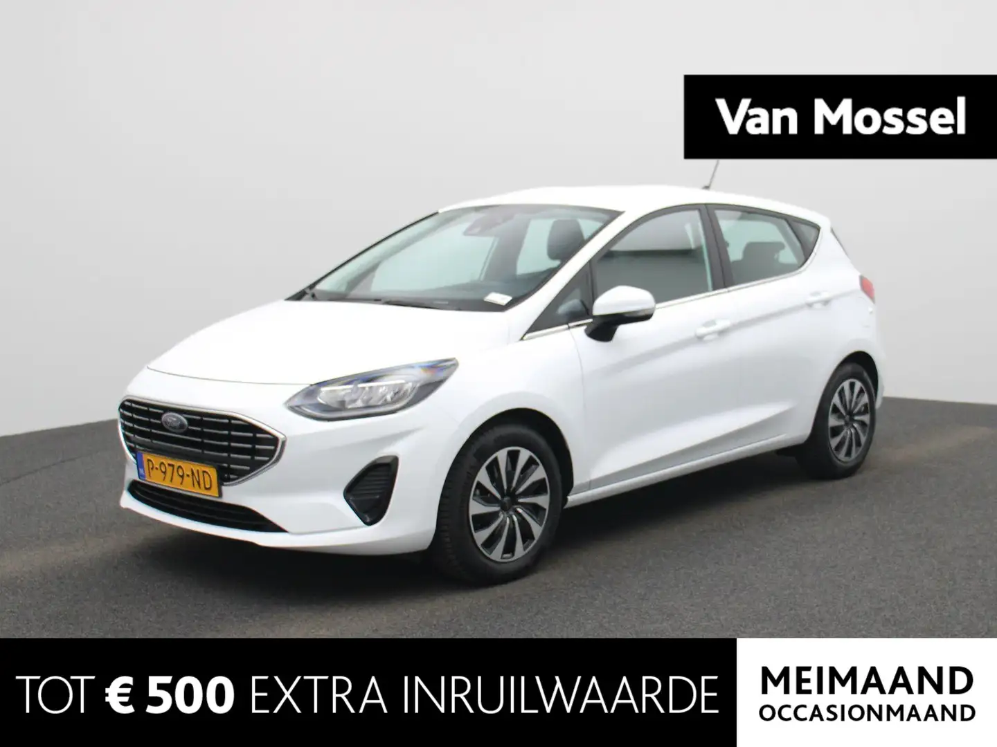 Ford Fiesta 1.0 EcoBoost Hybrid Titanium | Navigatie | Parkeer Wit - 1