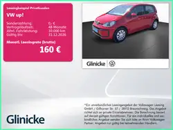 Volkswagen up! 1.0 Basis Klima RFK 4 Türen PDC hi. Tempomat