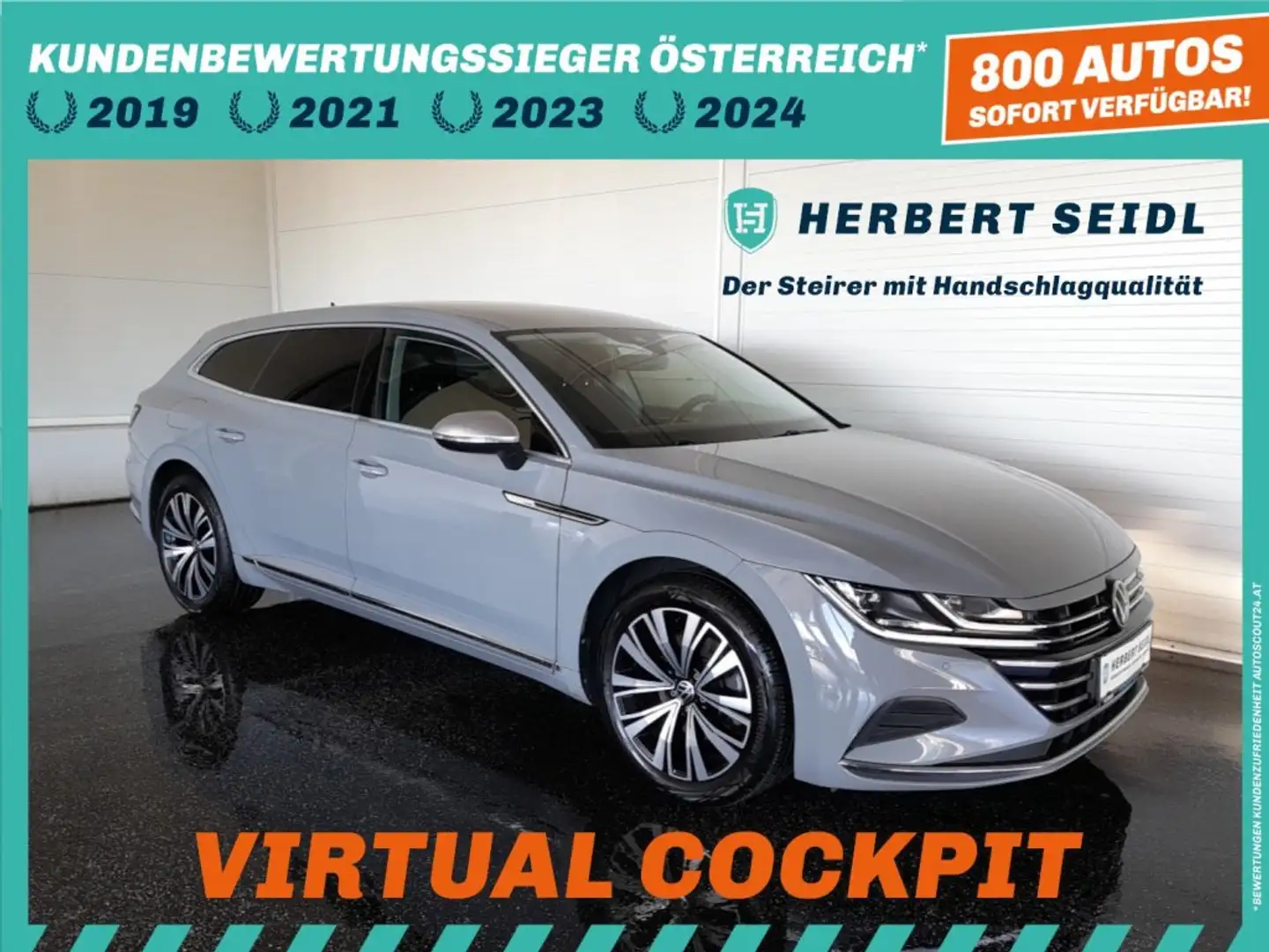 Volkswagen Arteon SB ELEGANCE PHEV DSG *VOLL-LED MIT FLA & DYN BLINKER / DCC / VIRTUELL PRO / NAVI / ACC / E-KLAPPE / KEYLESS* Grau - 1