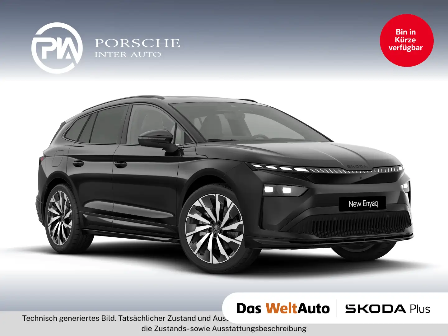Skoda Enyaq Sportline 85x Schwarz - 1