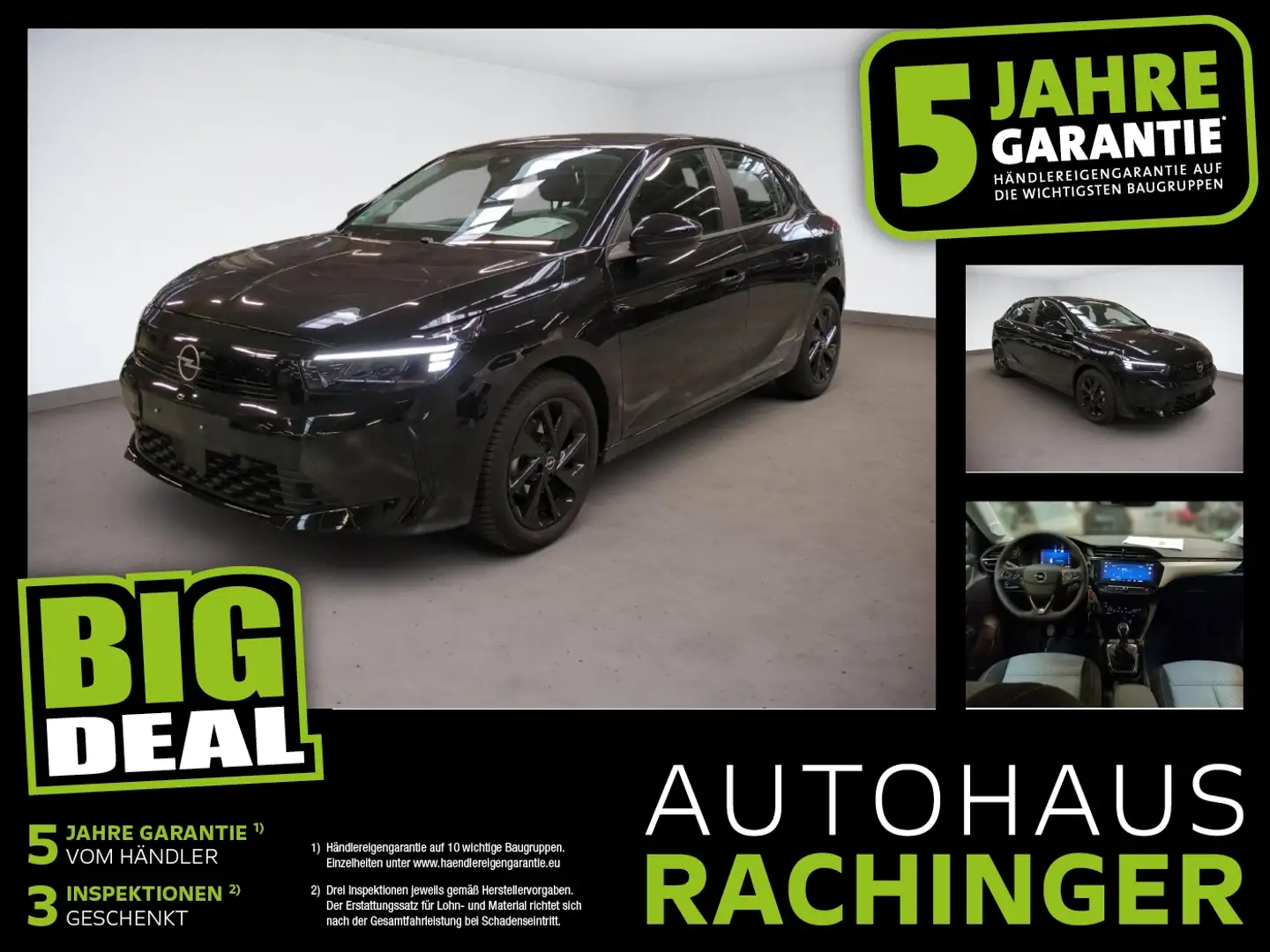 Opel Corsa F 1.2 Fin. ab 2,99 % Rückfahrkamera Schwarz - 1