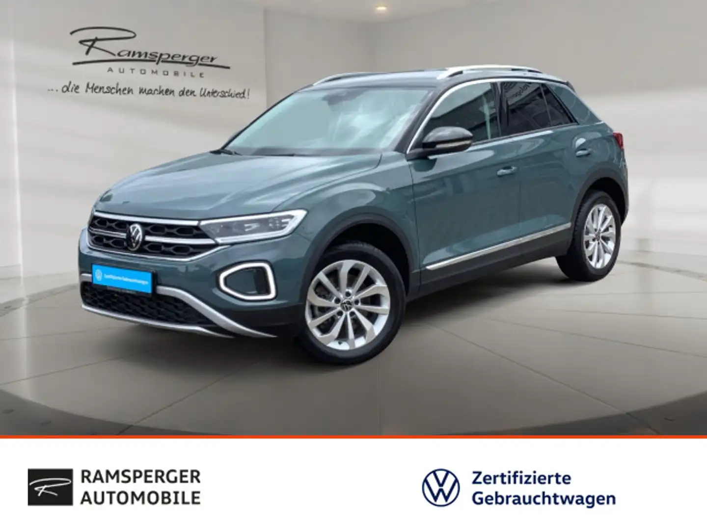 Volkswagen T-Roc 2.0 TDI DSG Style AHK ACC LED Navi Kamera Blau - 1
