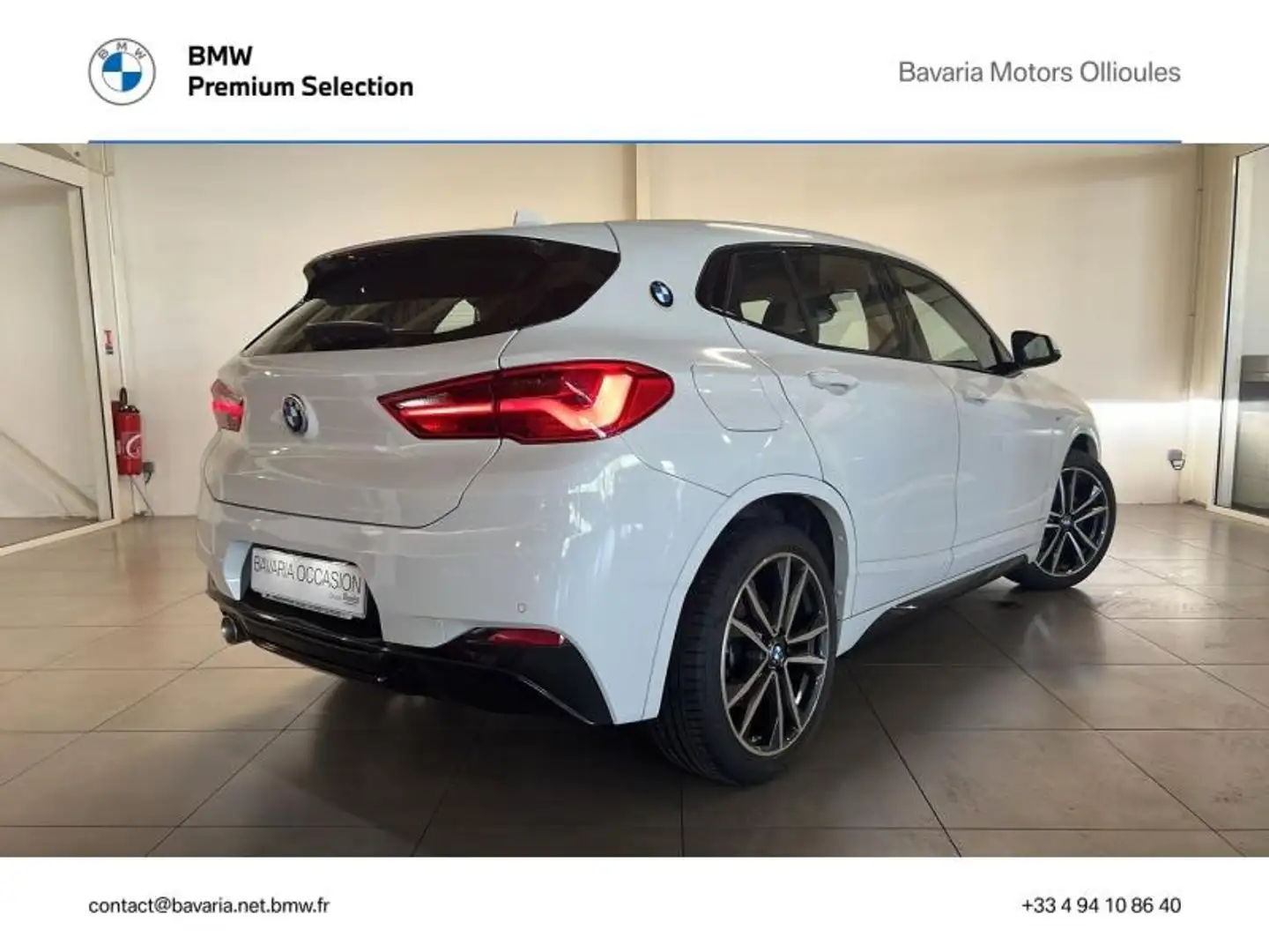 BMW X2 sDrive18i 140ch M Sport Euro6d-T Blanc - 2