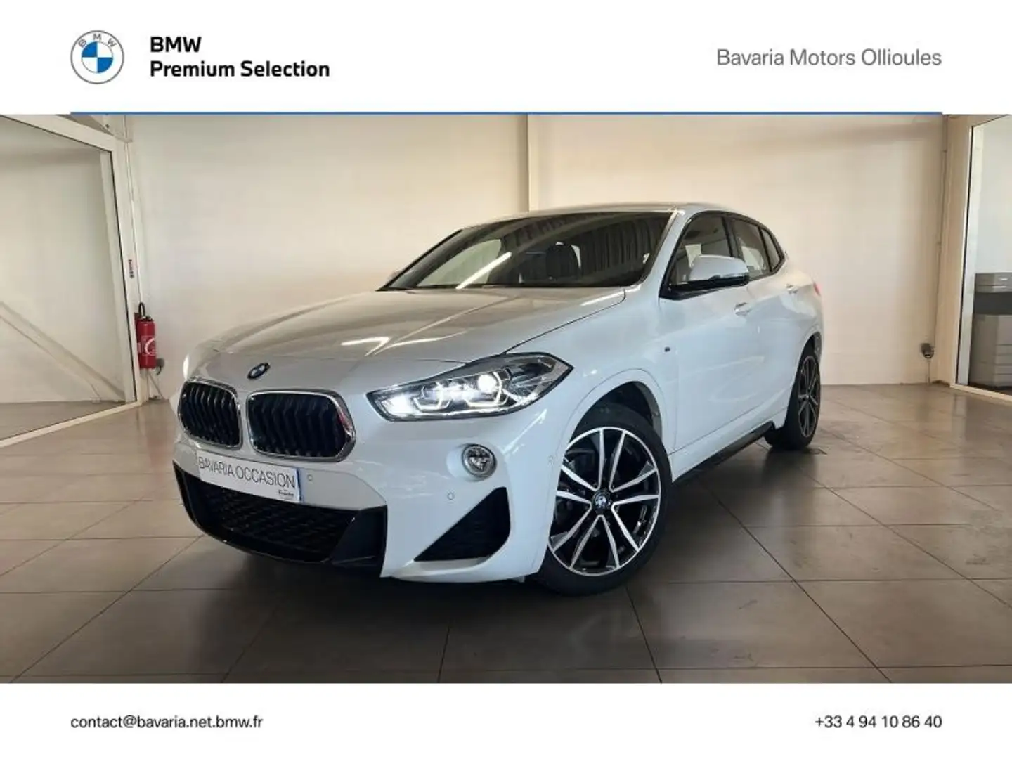 BMW X2 sDrive18i 140ch M Sport Euro6d-T Blanc - 1