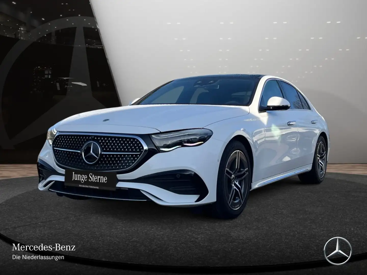 Mercedes-Benz E 450 d 4M AMG Fahrass 360° Pano Distr. HUD AHK 9G Blanc - 2